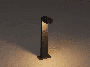 MV-1023 Alüminyum Bahçe Peyzaj Aydınlatması Bollard Aydınlatma 70CM