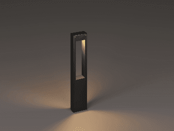 MV-1027 Alüminyum Peyzaj Bahçe Aydınlatma Bollard 60CM