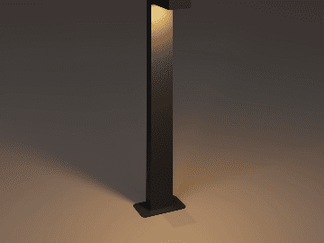 MV-1024 Alüminyum Bahçe Peyzaj Aydınlatması Bollard Aydınlatma 100CM