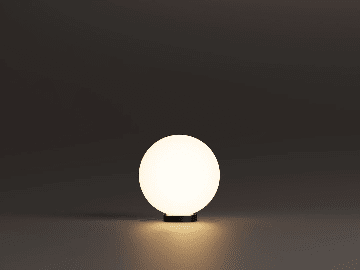 MV-1047 Kazıklı Kırılmaz Glop Dış Mekan Modern Bahçe Aydınlatma 40 CM