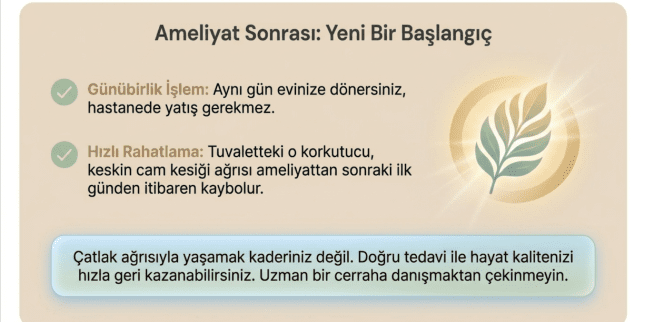MAKAT ÇATLAĞI AMELİYATI SONRASI NASILDIR?