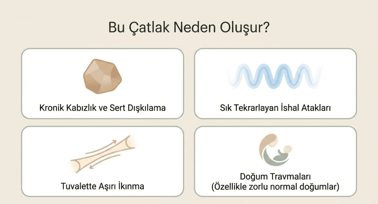 Makatta çatlak sebebleri ve belirtileri.