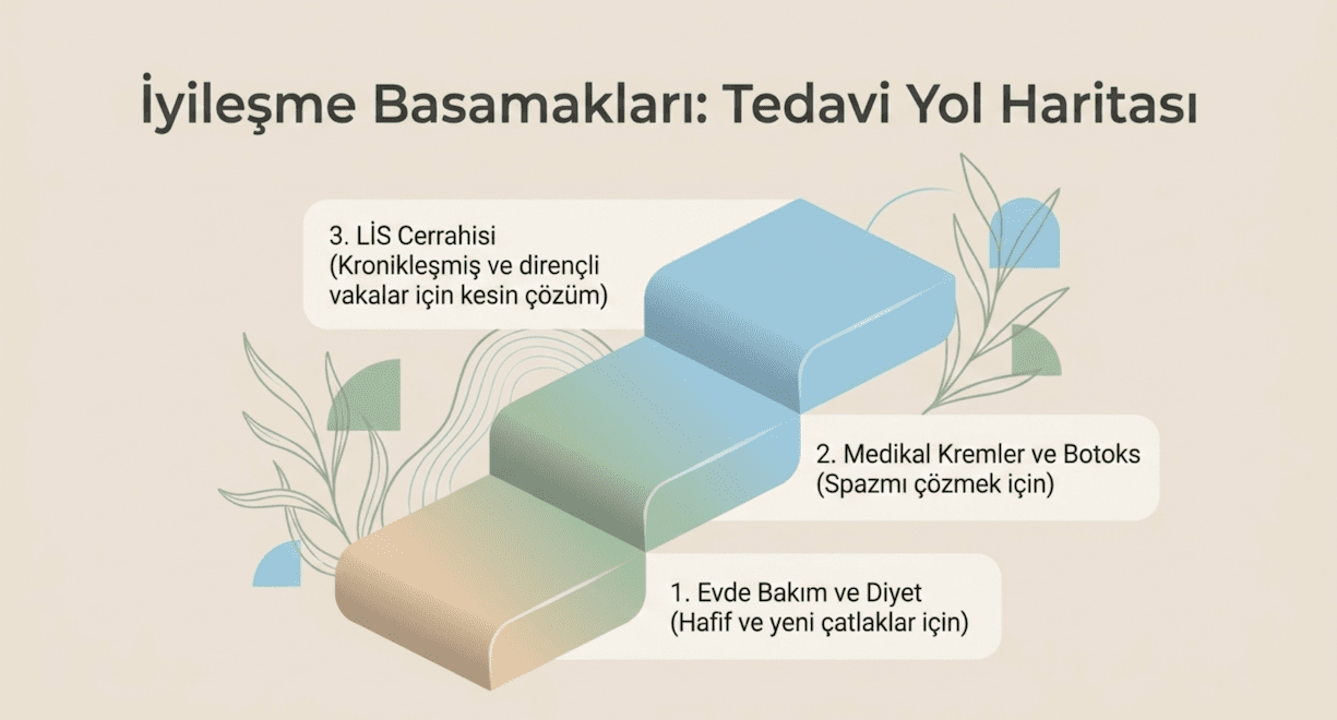 Fisür hastalığında ameliyatsız tevadi