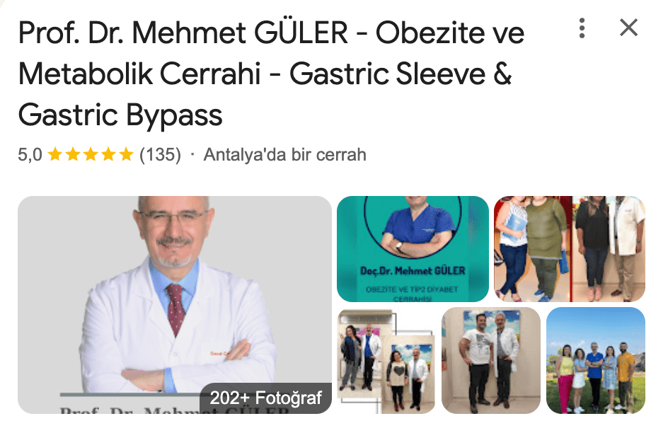 Prof. Dr. Mehmet Güler Google Yorumları