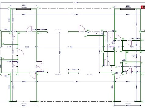 Hafi̇f Çeli̇k Prefabri̇k Yapi Plan