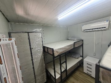 3 X 7 2 Oda Wc Duş Yatakhane Tefrişatlı Konteyner, (5)