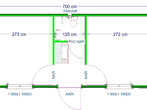 3 X 7 2 Oda Mutfak Wc