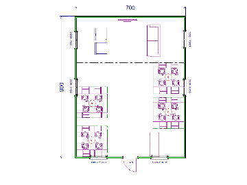 Meba 7 X 9 Yemekhane