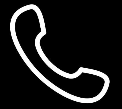 Telefon Ikonu Siyah Zemin