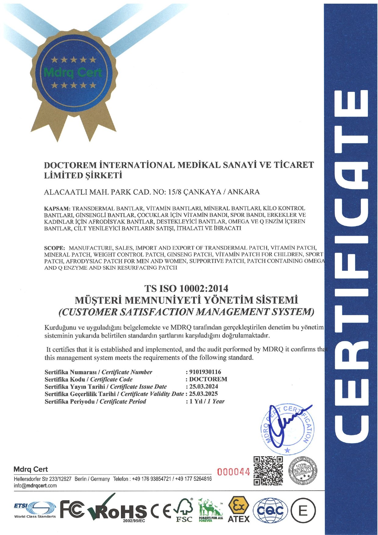 TS ISO 10002 2014