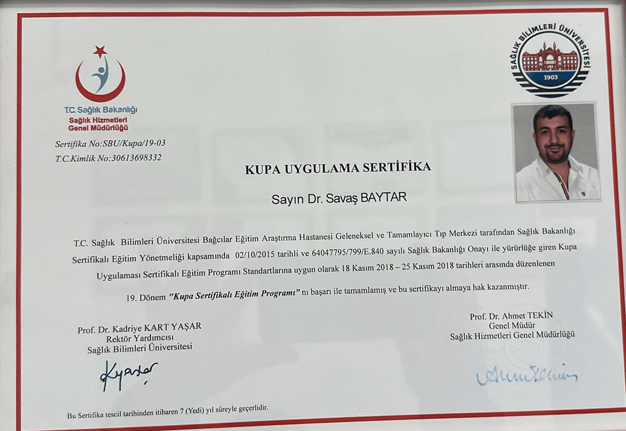 Kupa-Uygulama-Sertifikası