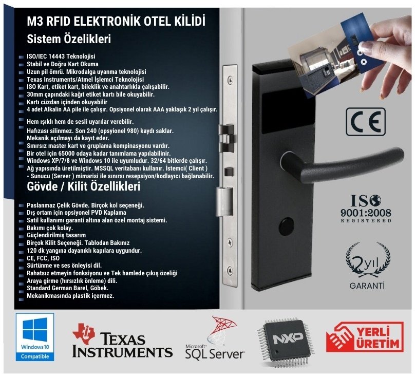 M3-Siyah-Elektronik-Kilit