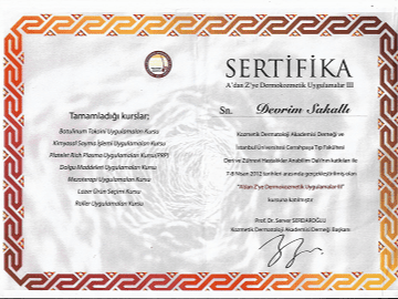 A'dan Z'ye Dermakozmatik Uygulamalar