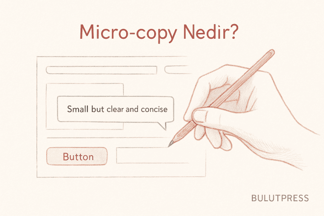 Arayüzdeki Küçük Metinler: Micro-copy Yazma Pratiği
