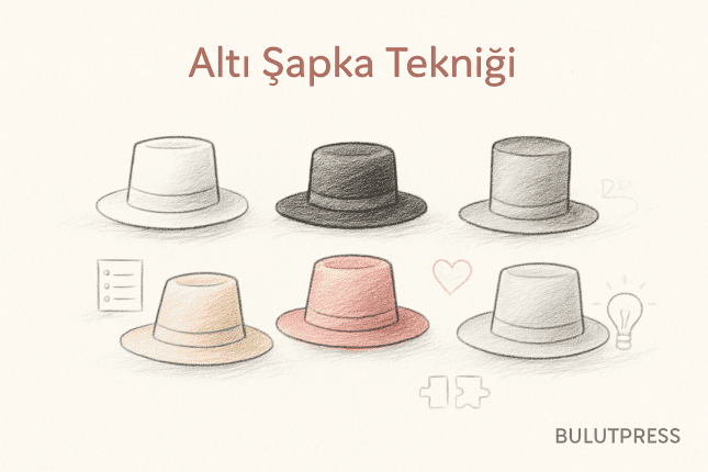 Altı Şapka Tekniği: Şapkalar Kişilere Dağıtılmaz