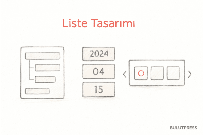 Liste Desenleri: Açılır Detay, Arşiv Listesi ve Sonsuz Kaydırma Karşılaştırması