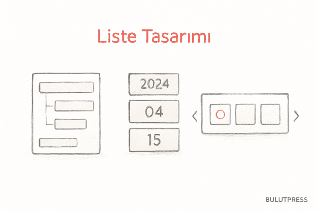 Liste Tasarımı: Açılır Detay, Arşiv ve Kaydırmalı Listeler Ne Zaman İşe Yarar
