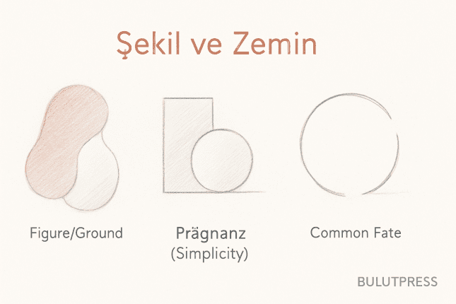 Gestalt Prensipleri: Arayüzde Şekil/Zemin, Prägnanz, Kapanış ve Ortak Kader