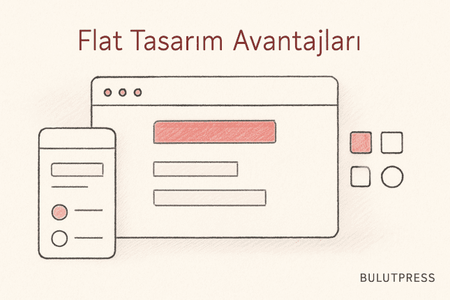Flat Design: Düz Arayüzde Sadelik ve Tıklanabilirlik Dengesi