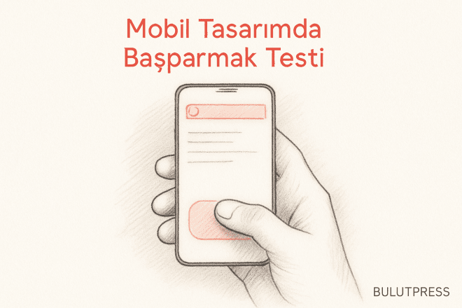 Tek Elle Mobil Kullanılabilirlik Testi: Baş Parmak Bölgeleri ve Dokunma Hedefleri