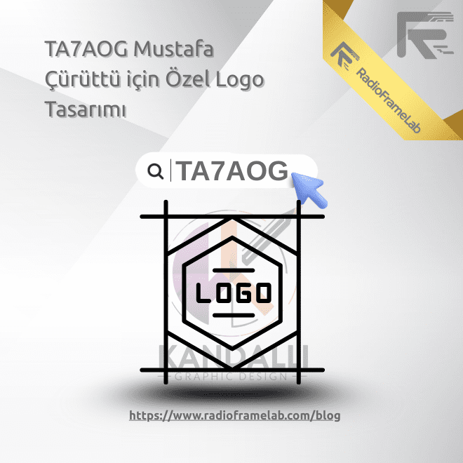 TA7AOG Mustafa Çürüttü Özel Logo Tasarımı | RadioFrameLab
