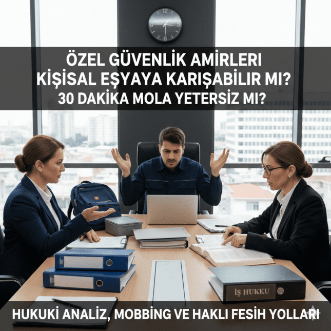 Özel Güvenlikte Amir Baskısı: Kişisel Eşya Dokunulmazlığı ve Yetersiz Mola Hakkı İhlali