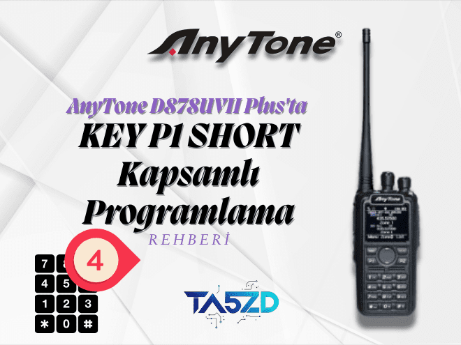 AnyTone D878UVII Plus: KEY P1 SHORT ve Tuş Atamaları Rehberi