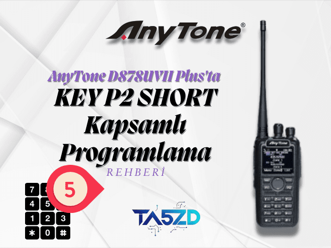 AnyTone D878UVII Plus: KEY P2 SHORT ve Tuş Atamaları Rehberi