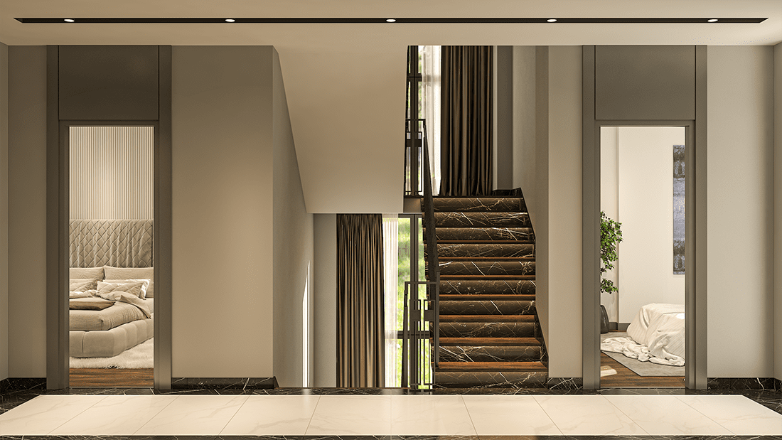 Begonya Villaları Üst Kat Koridor