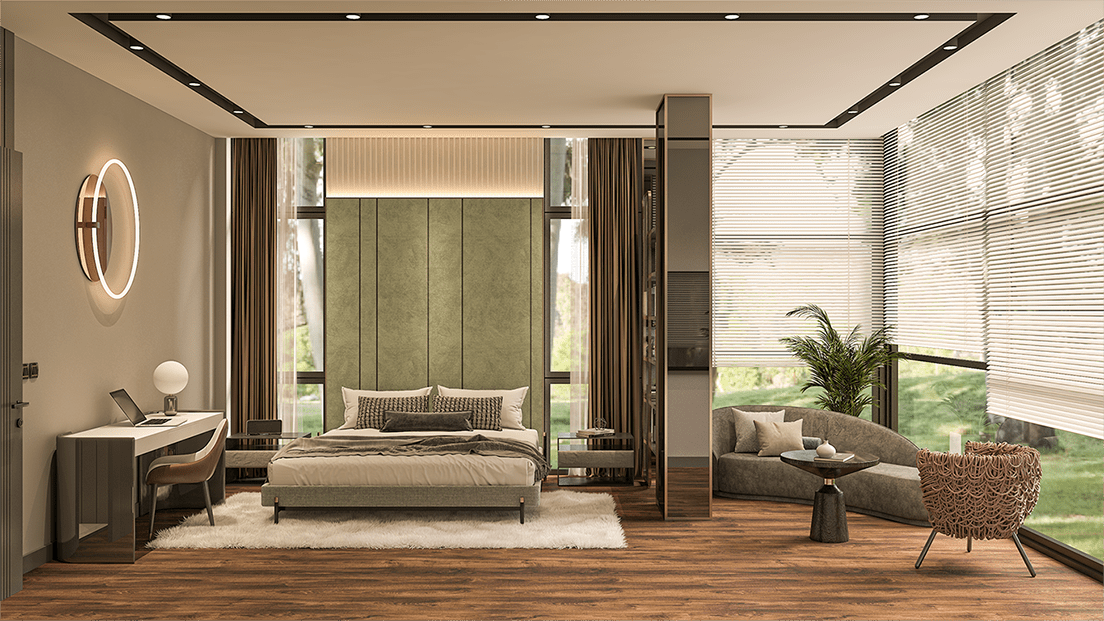 Begonya Villaları Üst Kat Ebeveyn Odası 1