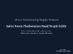 Forex Dolandırıcılığı: Sahte Forex Platformları Nasıl Tespit Edilir?