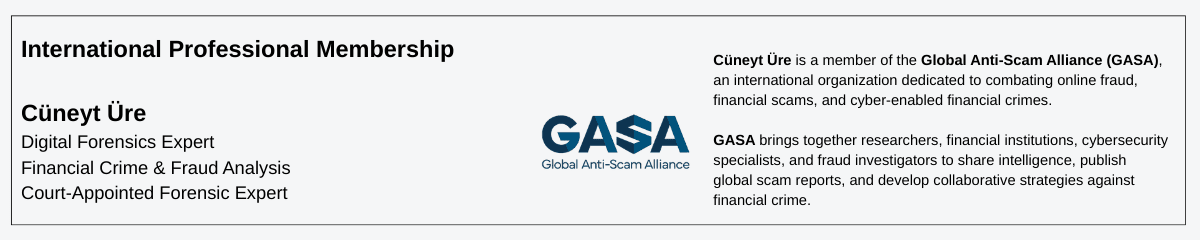 Cüneyt Üre Digital Forensics Expert Financial Crime & Fraud Anal