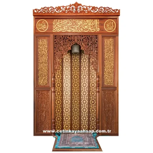 Ahşap Oyma Mihrap 06