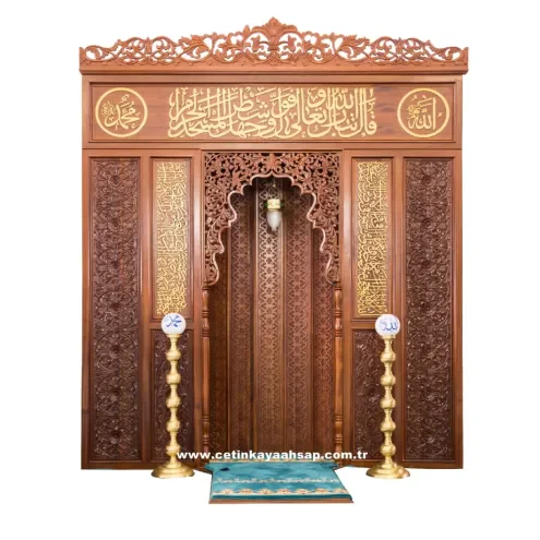 Ahşap Mihrap Fiyatları ve Modelleri | CNC & El Oyması