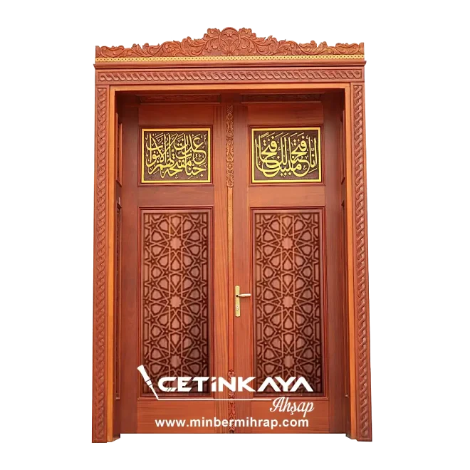 Ahşap Oyma Cnc Cami Kapısı 103