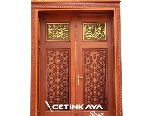 Ahşap Oyma Cnc Cami Kapısı 103