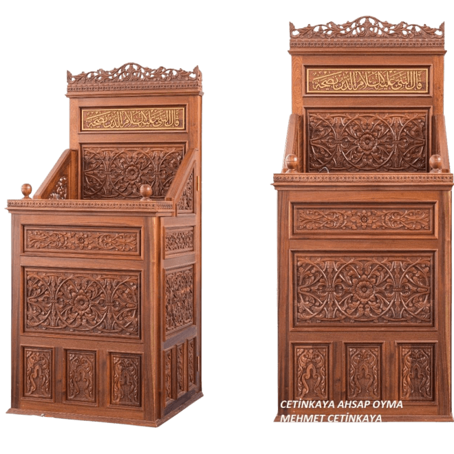Ahşap Oyma Vaaz Kürsüsü 06