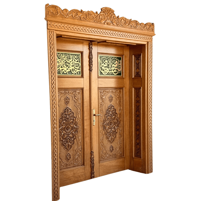 Ahşap Cami Kapısı Modelleri & CNC/El Oyması Fiyatları