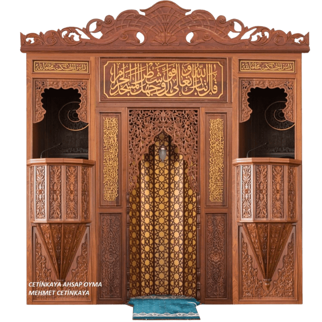 Ahşap Oyma Mihrap 17