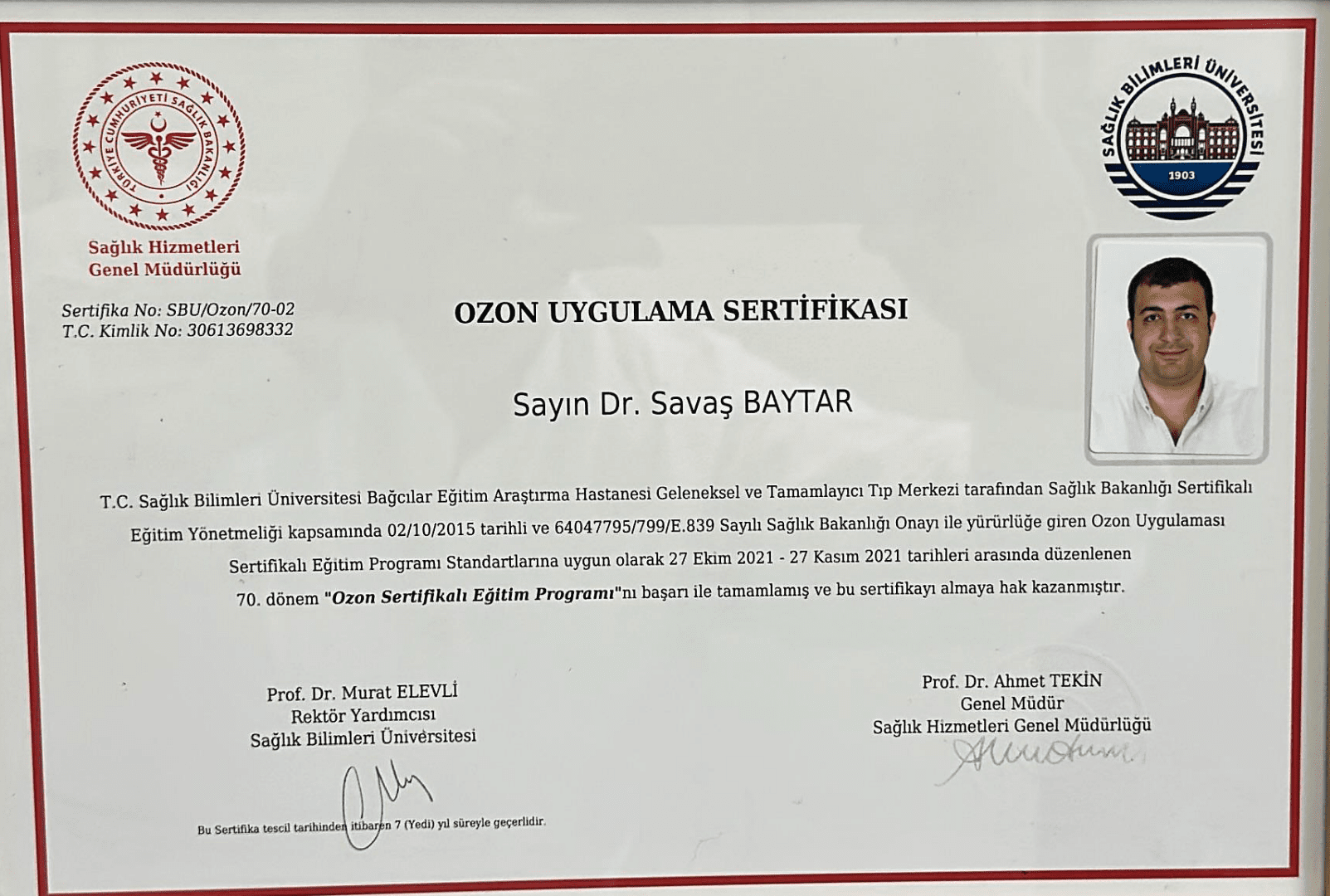 Ozon-Uygulama-Sertifikası