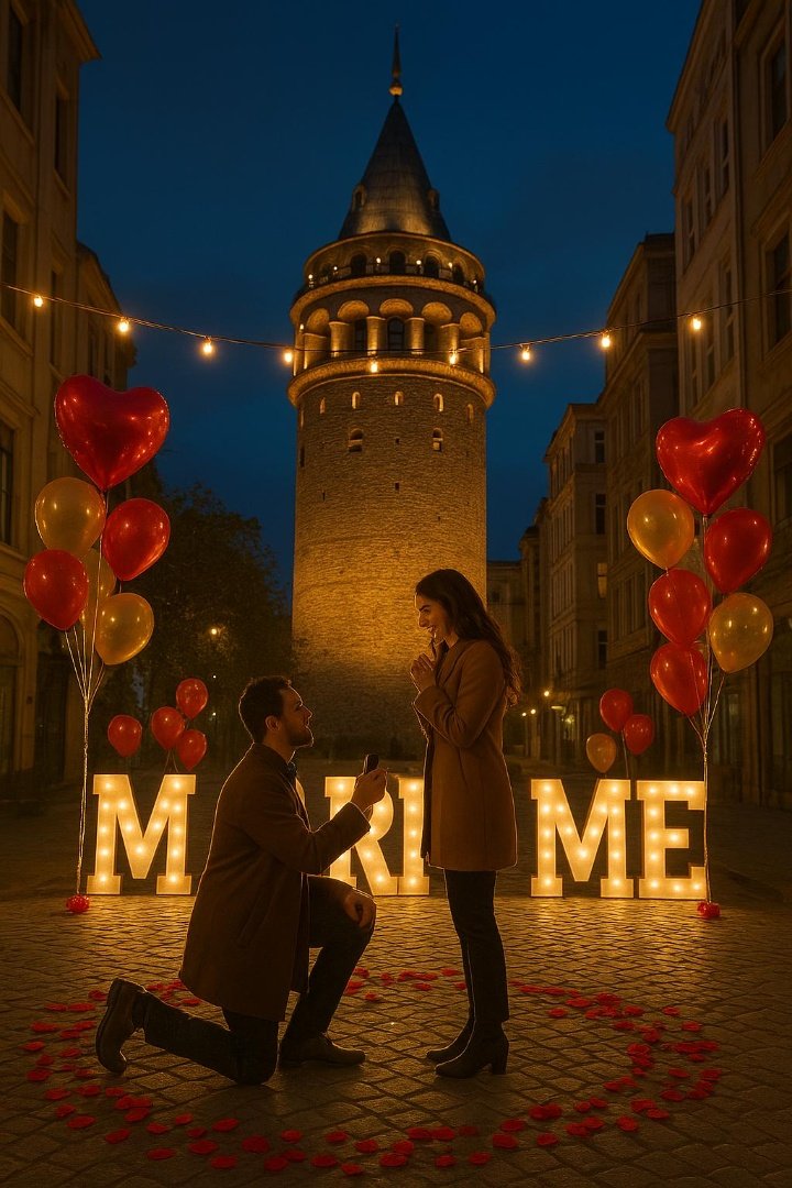 Galata'da Evlilik Teklifi