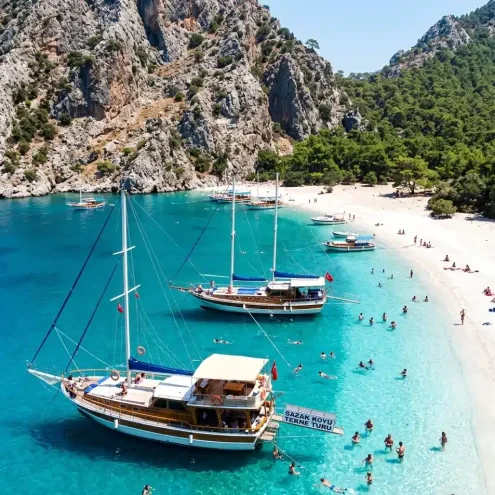 Göynük Porto Ceneviz Boat Tour - 3 Bays & Transfer