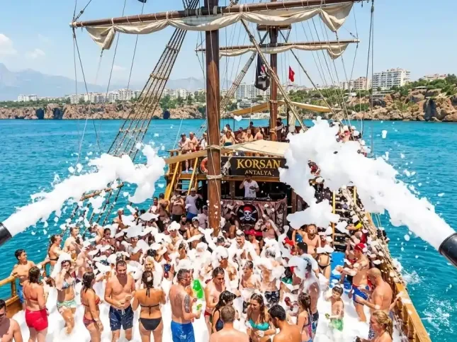 Antalya Pirate Boat Tour with Foam Party