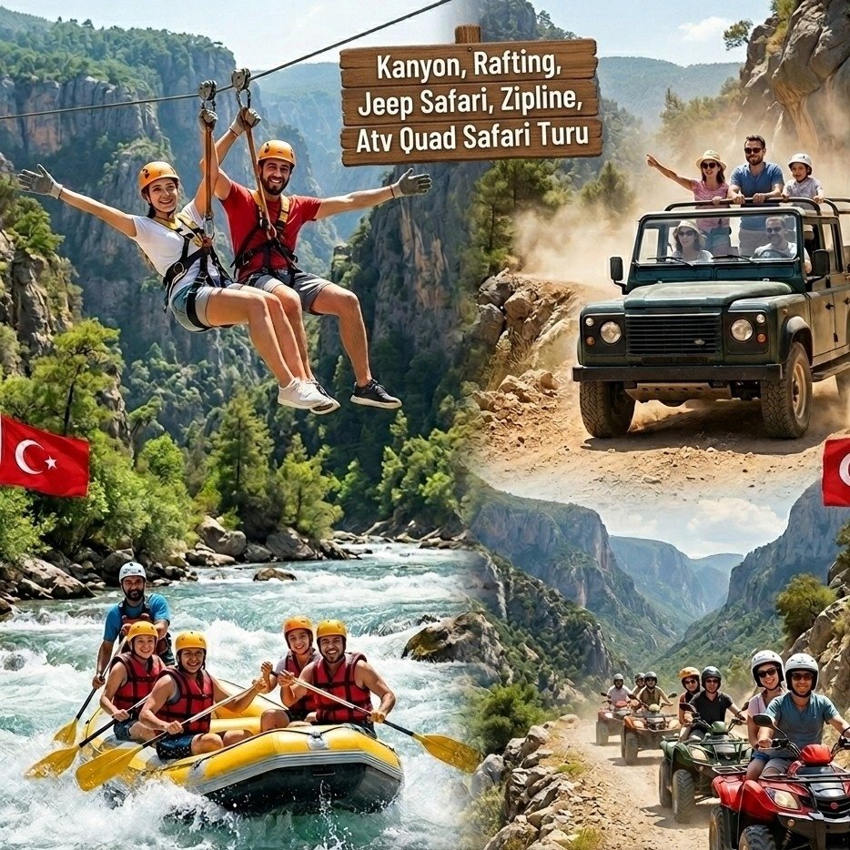Top Antalya Adventure Tours Rafting, Canyoning & Jeep Safari