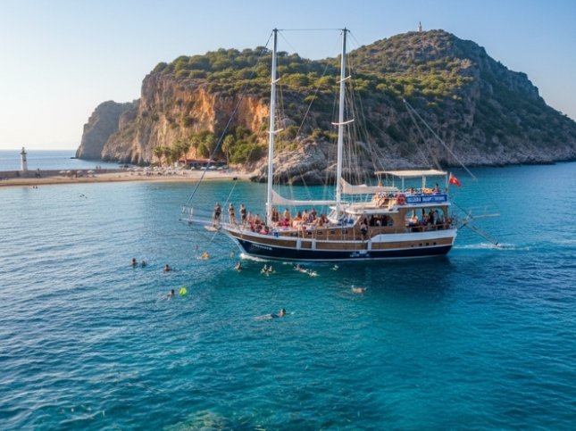 Suluada Tekne Turu: Antalya'da Beyaz Kumlu Adanın Keşfi