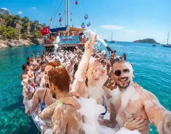 Antalya foam party boat tour
