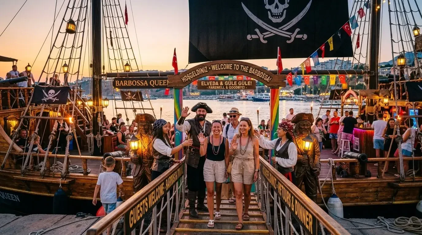 Letzte Lieder an Deck vor der Rückkehr in den Hafen