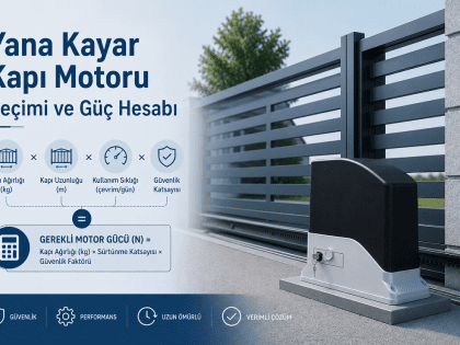 Yana Kayar Kapı Motoru Seçimi | Akiş Makina