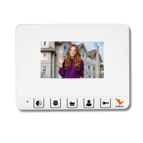 4.3'' Görüntülü Daire Ünitesi (Beyaz) (ZT411)