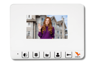 4.3'' Görüntülü Daire Ünitesi (Beyaz) (ZT411)